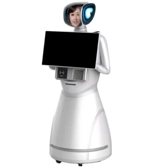 AI Android Smart Home Robot OLED LCD Display Rotatable Design WiFi Intelligent Reception Hot Features Banking Consulting