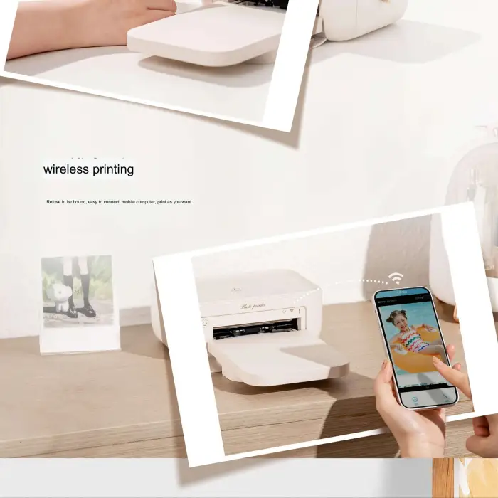 Portable Home Use CP4100 6inch Mini Color Smart Wireless Photo Printer Machine for Mobile Phone