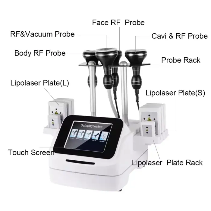 Multifunctional Home Use Lipolaser Vacuum Cavitation EMS Sculpting Machine for Cellulite Reduction and Fat Loss