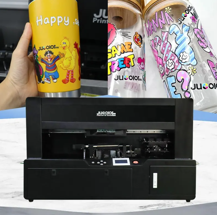 360 Rotary Printer Digital Bottle Printing Machine for Tin Cosmetic Jar Tumbler Cylinder Printer