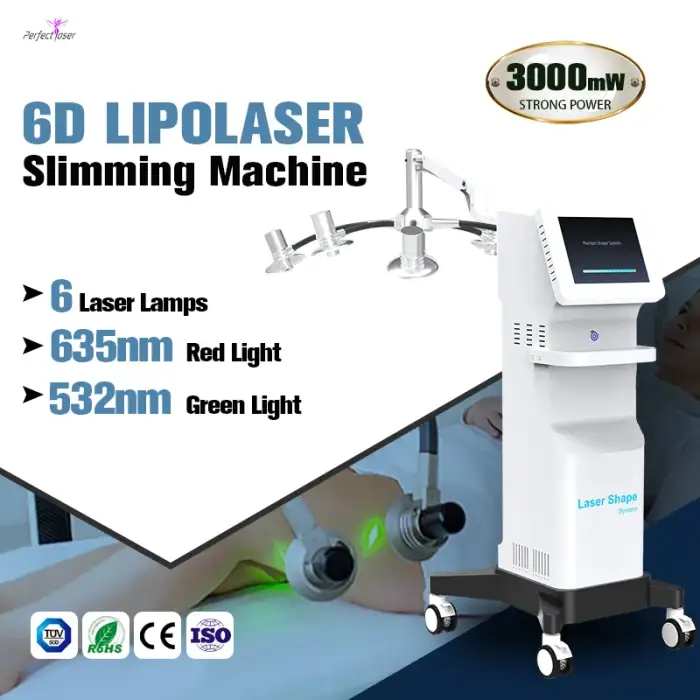 Lipo Laser Body shaping Machine Professional 532nm 635nm 6d Lipolaser Body Slimming Machine