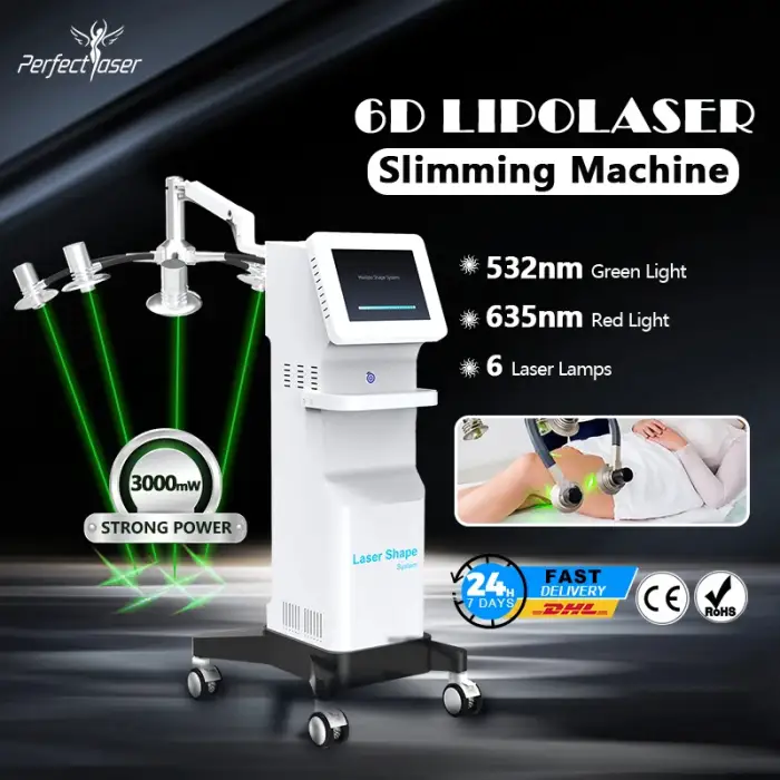 Lipo Laser Body shaping Machine Professional 532nm 635nm 6d Lipolaser Body Slimming Machine