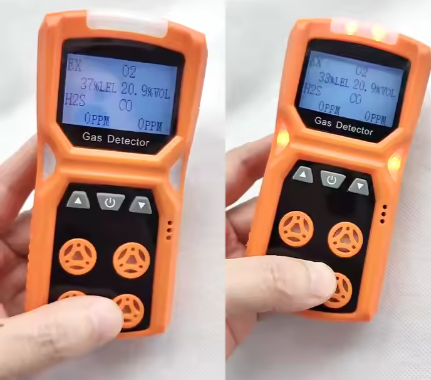 Portable Multi Gas Detector Methane Carbon Monoxide Explosive Gas Leak Detection