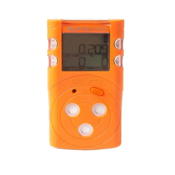 Portable Multi Gas Detector O2 CO H2S LEL Combustible Gas Alarm System