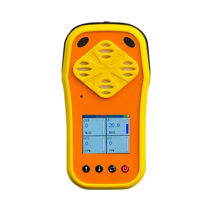 4 In 1 Portable Multi Gas Detector H2S O2 CO CH4 Detection System