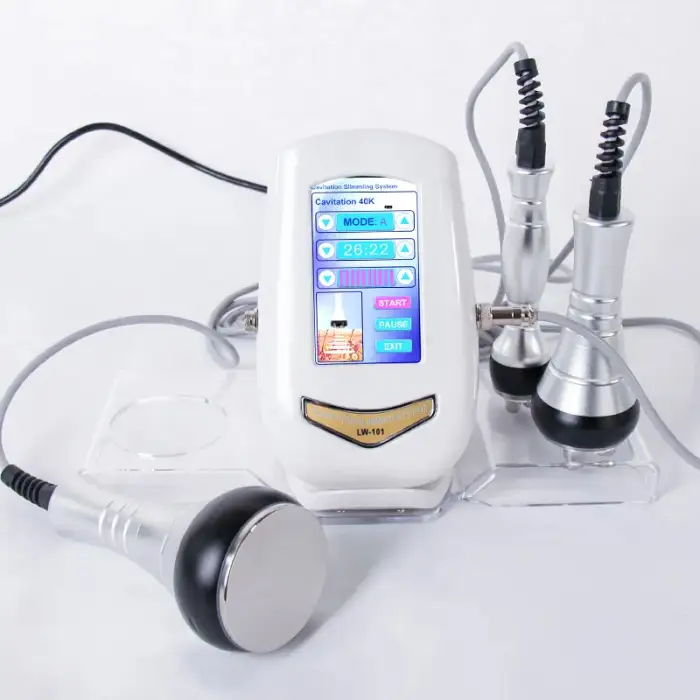 Handheld 3 In 1 40K Cavitation Slimming Device 40K Cavitation RF Slimming Machine For Home Use