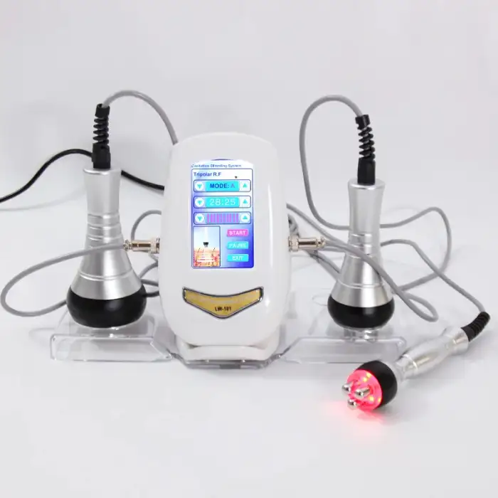 Handheld 3 In 1 40K Cavitation Slimming Device 40K Cavitation RF Slimming Machine For Home Use