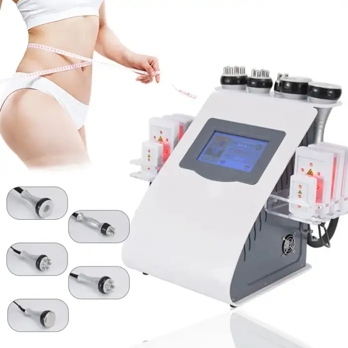 6 In 1 Body Contouring Machine Smart 3d Rf Skin Tightening Vacuum Suction Weight Loss Ultrasonic Cavitation Machine