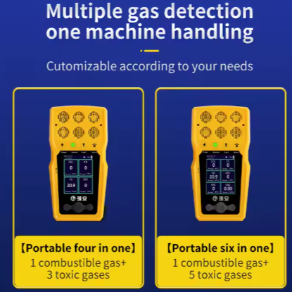 Yaoan BTQ-YA-C100FT Handheld Gas Detector Portable Co O2 H2S LEL Multi Gas Analyzer with CE FCC ROSH Certificate