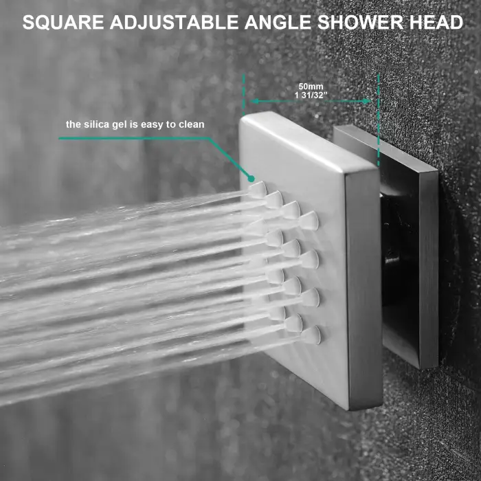 Modern Shower Set Household Shower Digital Display Touch Control Smart Shower