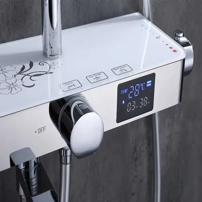 Smart Digital Constant Temperature Bathroom Shower Set Intelligent 8K 304 Stainless Steel Shower