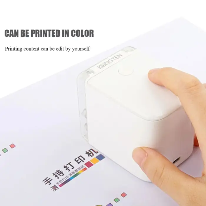 Smart Inkjet Portable Wifi Usb Printer T Shirts Logo Custom Printing Mobile Color Mini Hand Held Inkjet Printers