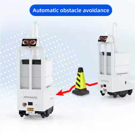 Portable Spray Sterilizing Robot Fogging Machine Smart Remote Auto Charging System