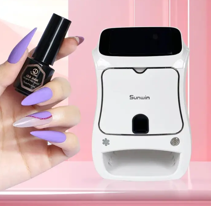 Portable Automatic 3D Digital AI Nail Art Printing Intelligent Smart Making Machine Printer 10 Seconds Printing