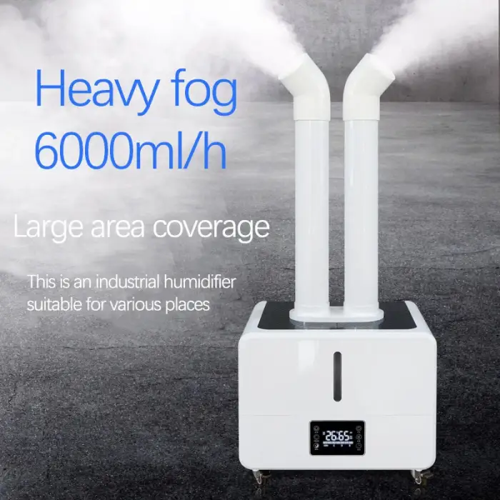 Huge Agriculture Humidifier 8 Heads Atomizers Tobacco 18l/H Ultrasonic Cold Mist Industrial Air Humidifier Fogger