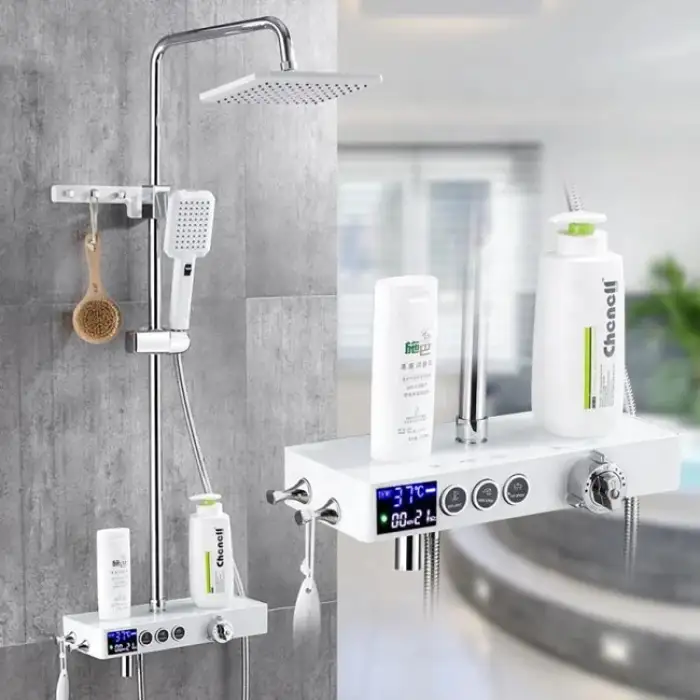 Intelligent Electric Digital Shower Set Hot Cold Water Smart Automatic Basin Home Constant Temperature Bathroom Mixer Shower