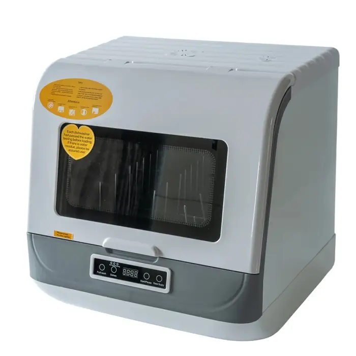 Portable Countertop Dishwasher Compact Mini DWS-T05 with 5-Liter Built-in Water Tank Air-Dry Function