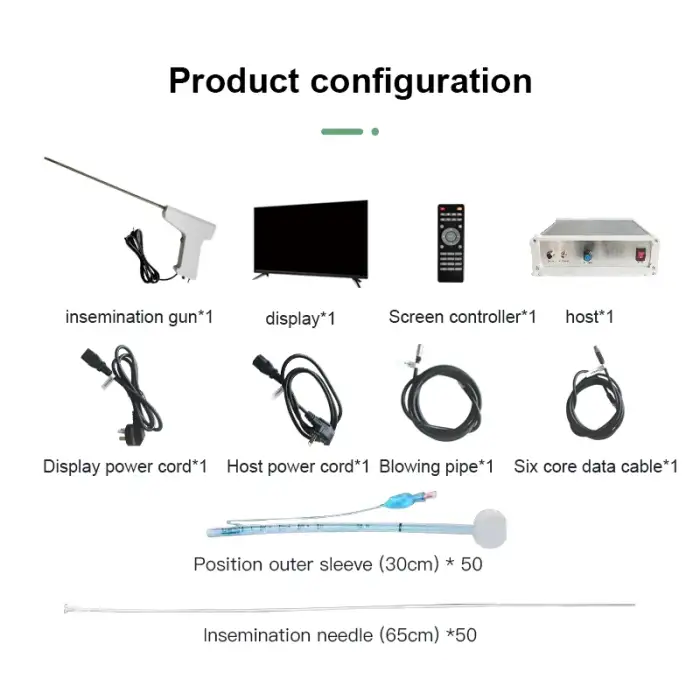 TCI Veterinary Equipment Digital Insemination Gun Visible Artificial Insemination Gun For dogs