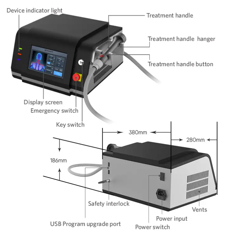 980nm Portable Infrared Light Vet Device Professional Pet Supplies for Pain Relief  Laser Therapy for Wrist