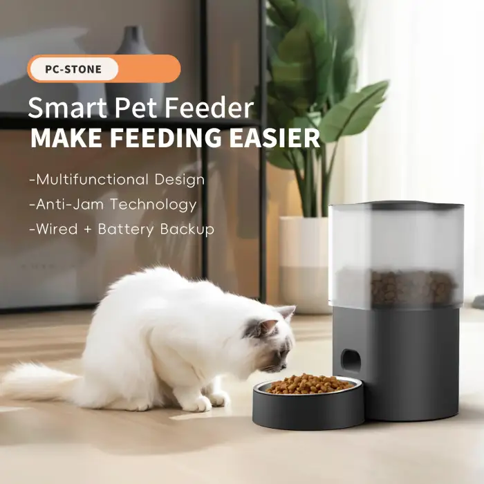 2 in 1 Cat Dog Food Water Dispenser Large Capacity Cat Drinking Fountain WIFI Automatic Smart Pet Feeder