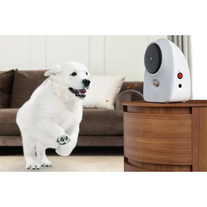 HD WIFI Pet Camera Feeder Night Vision Pet Smart Companion Robot Dog Treat Dispenser