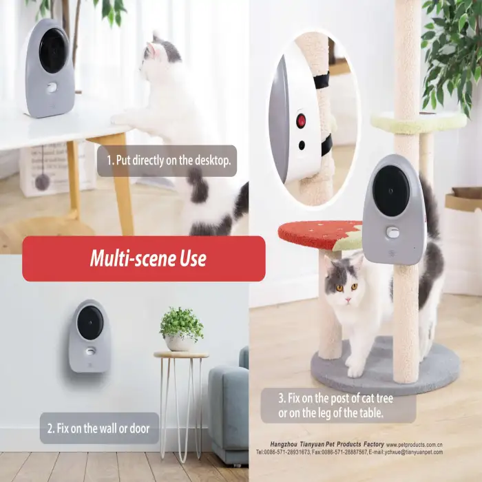 HD WIFI Pet Camera Feeder Night Vision Pet Smart Companion Robot Dog Treat Dispenser