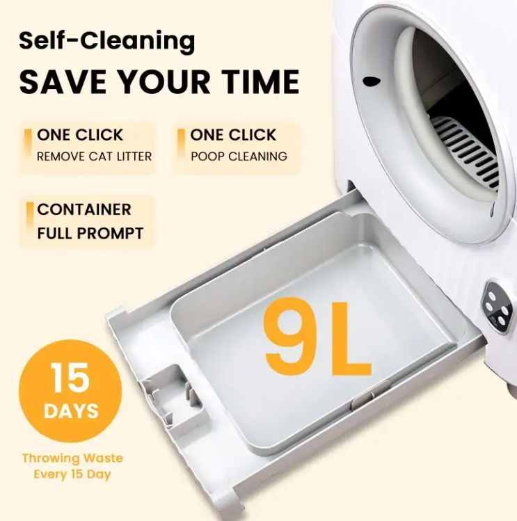 86L Automatic Cat Litter Box Video Monitor WIFI APP Control Smart Custom Color Self-cleaning Pet Toilet Cat Products