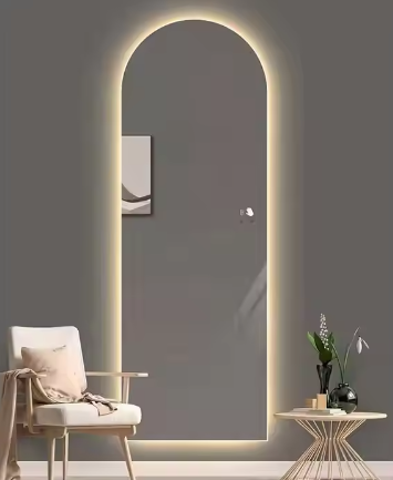 MAX.C Cloakroom Miroir De Salon Wall Led Full Length Antifog Mirror Hotel Bathroom Mirror With Light