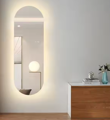 MAX.C Cloakroom Miroir De Salon Wall Led Full Length Antifog Mirror Hotel Bathroom Mirror With Light