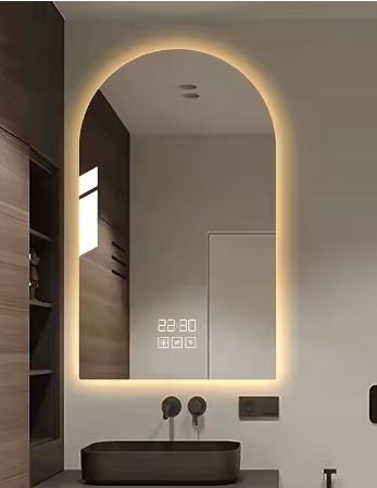 MAX.C Cloakroom Miroir De Salon Wall Led Full Length Antifog Mirror Hotel Bathroom Mirror With Light