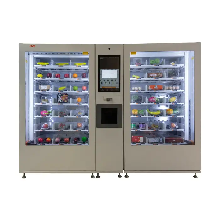 Large Capacity Master Slave Snack Drink Combo Vending Machine Smart Automatic Remote Control