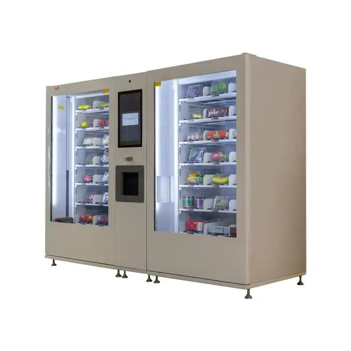 Large Capacity Master Slave Snack Drink Combo Vending Machine for Sale Smart Automatic Remote Control