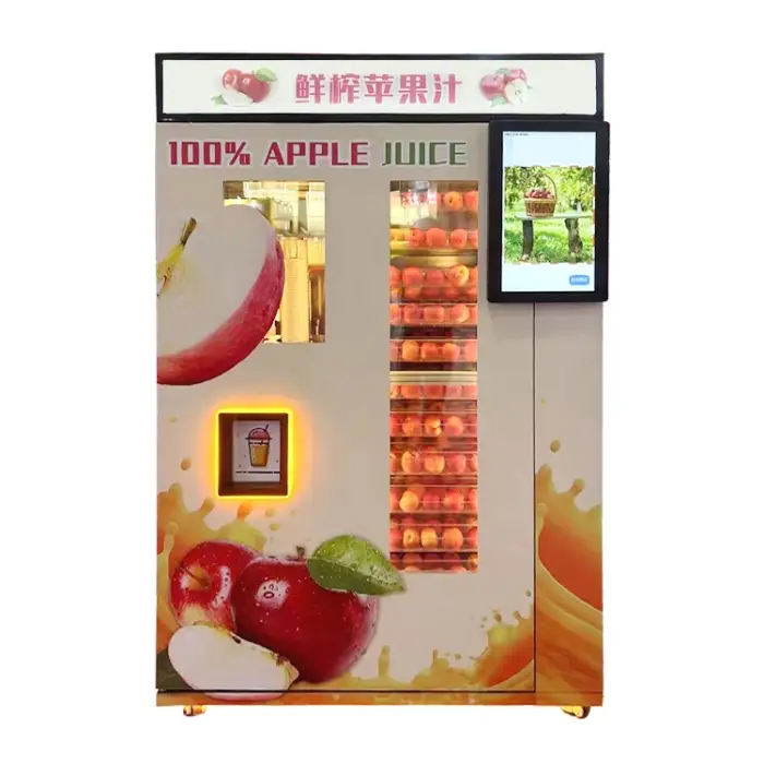 Automatic Self-Service Fresh apple Juice Making Smart Vending Machine