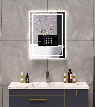 Hotel High Quality Smart LED Mirror Wall Mounted Android Bathroom Mirror With TV Screen