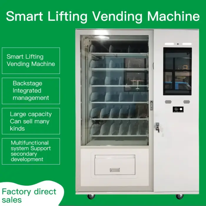 24 Hour Automatic Vending Machine With Elevator Lift Snack And Drink Smart Vending Machine