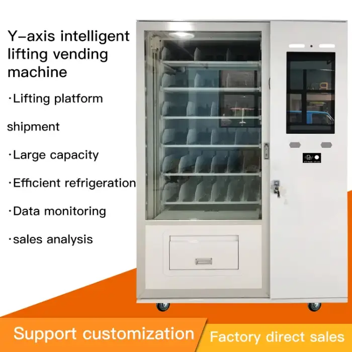 24 Hour Automatic Vending Machine With Elevator Lift Snack And Drink Smart Vending Machine