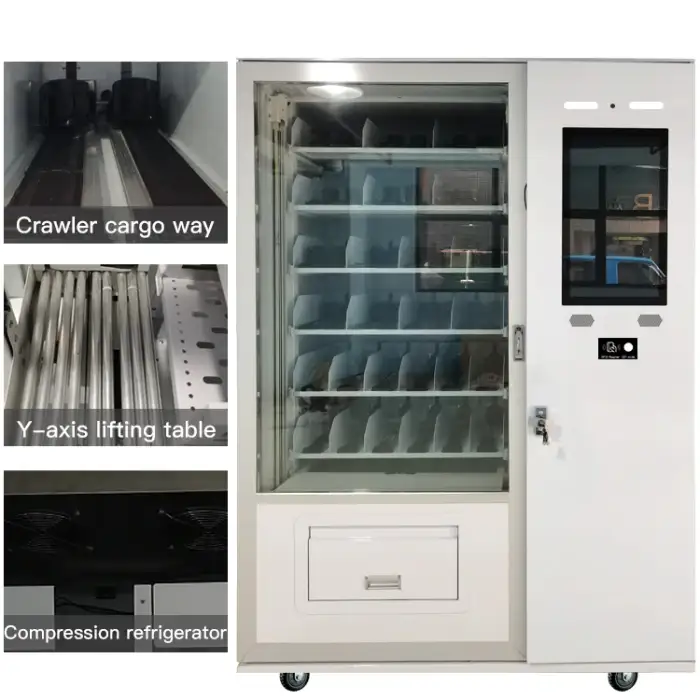 24 Hour Automatic Vending Machine With Elevator Lift Snack And Drink Smart Vending Machine