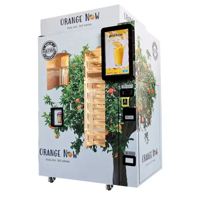 Automatic Fresh Orange Juice Making Smart Vending Machine