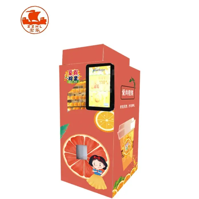 Automatic Fresh Orange Juice Making Smart Vending Machine