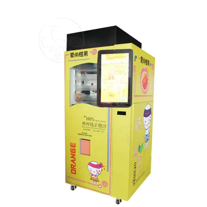 Automatic Fresh Orange Juice Making Smart Vending Machine