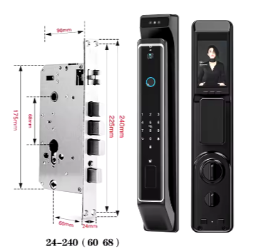 Finger Print Slim Electronic Smart Door Lock Fully Automatic Smart Door Lock 3D Face Fingerprint Keyless Entrace