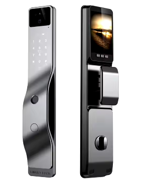 3D Face Recognition Smart Door Lock Semiconductor Fingerprint Active Video Call Indoor Display Large Screen