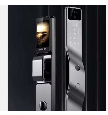 3D Face Recognition Smart Door Lock Semiconductor Fingerprint Active Video Call Indoor Display Large Screen