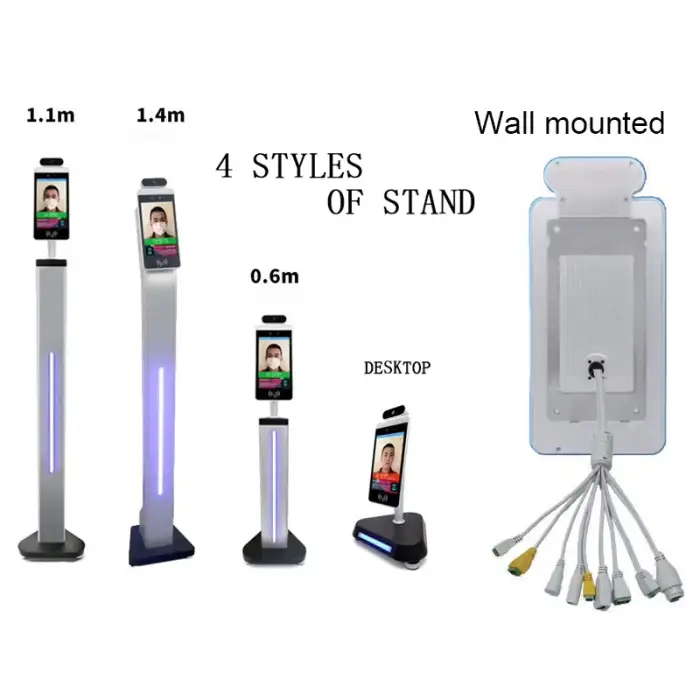 7/8 Inch Biometric Face Recognition Door Access Control System Dynamic Camera Facial Recognition Machine