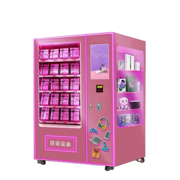 24 Hours Automatic Touch Screen Smart Vending Machine For Foods And Drinks