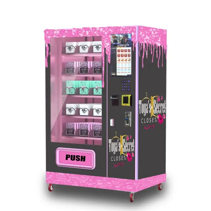 24 Hours Automatic Touch Screen Smart Vending Machine For Foods And Drinks