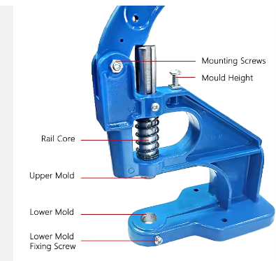 Metal Eyelet Machine For Canvas Leather Hand Press Manual Eyelet Tools Hand Press Button Machine