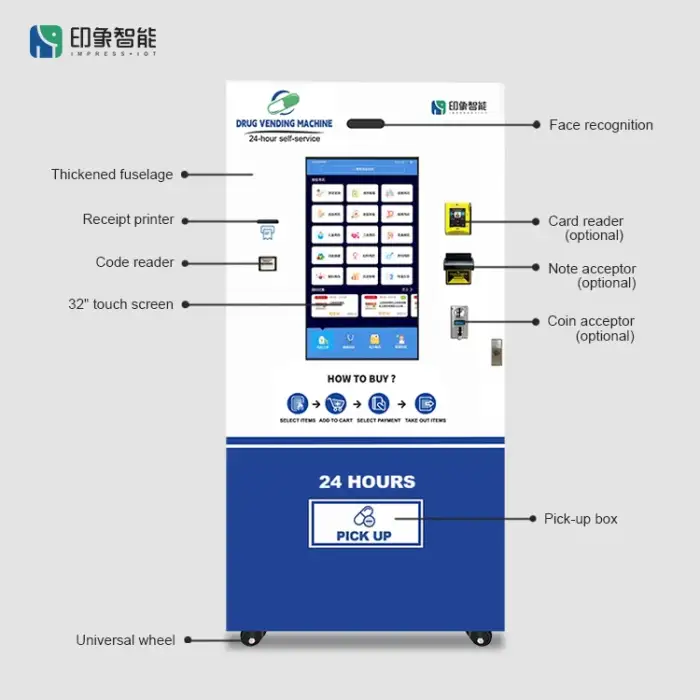 Self Serve Pharmacy Vending Machine Intelligent Drug Vending Machine Self-service Medicine Vending Machines Automatic