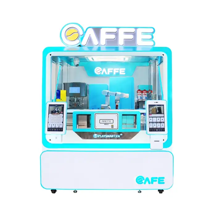 Smart and Coffee Vending Machine Fully Automatic For Business Robot Vending Machine Coffee Tea Bean With Card Operated