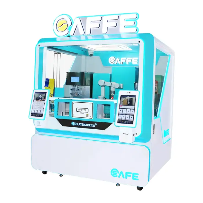 Smart and Coffee Vending Machine Fully Automatic For Business Robot Vending Machine Coffee Tea Bean With Card Operated